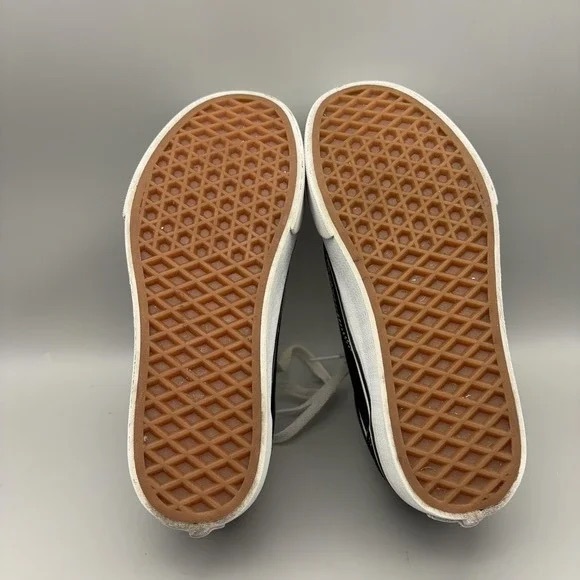 Vans Black and White Platform Low-Top Lace-Up Women's Sneakers - Picture 3 of 3